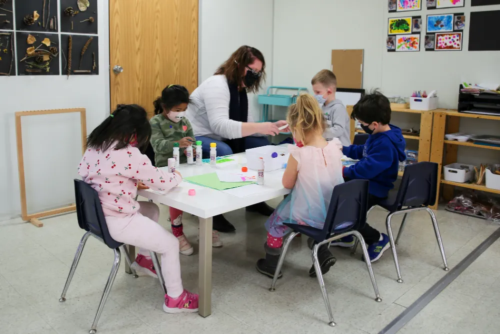 How do you develop a lesson plan for a Kindergarten class?