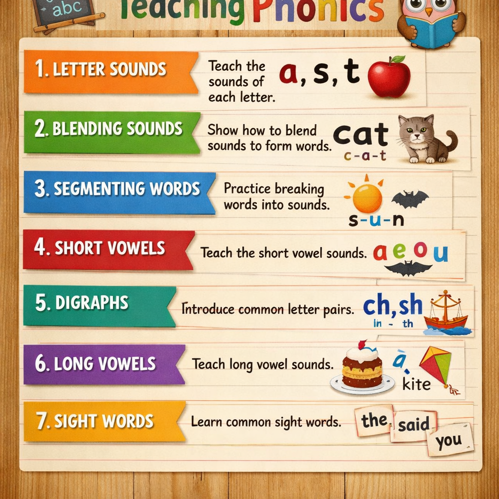 What are the Steps to Teach Phonics?
