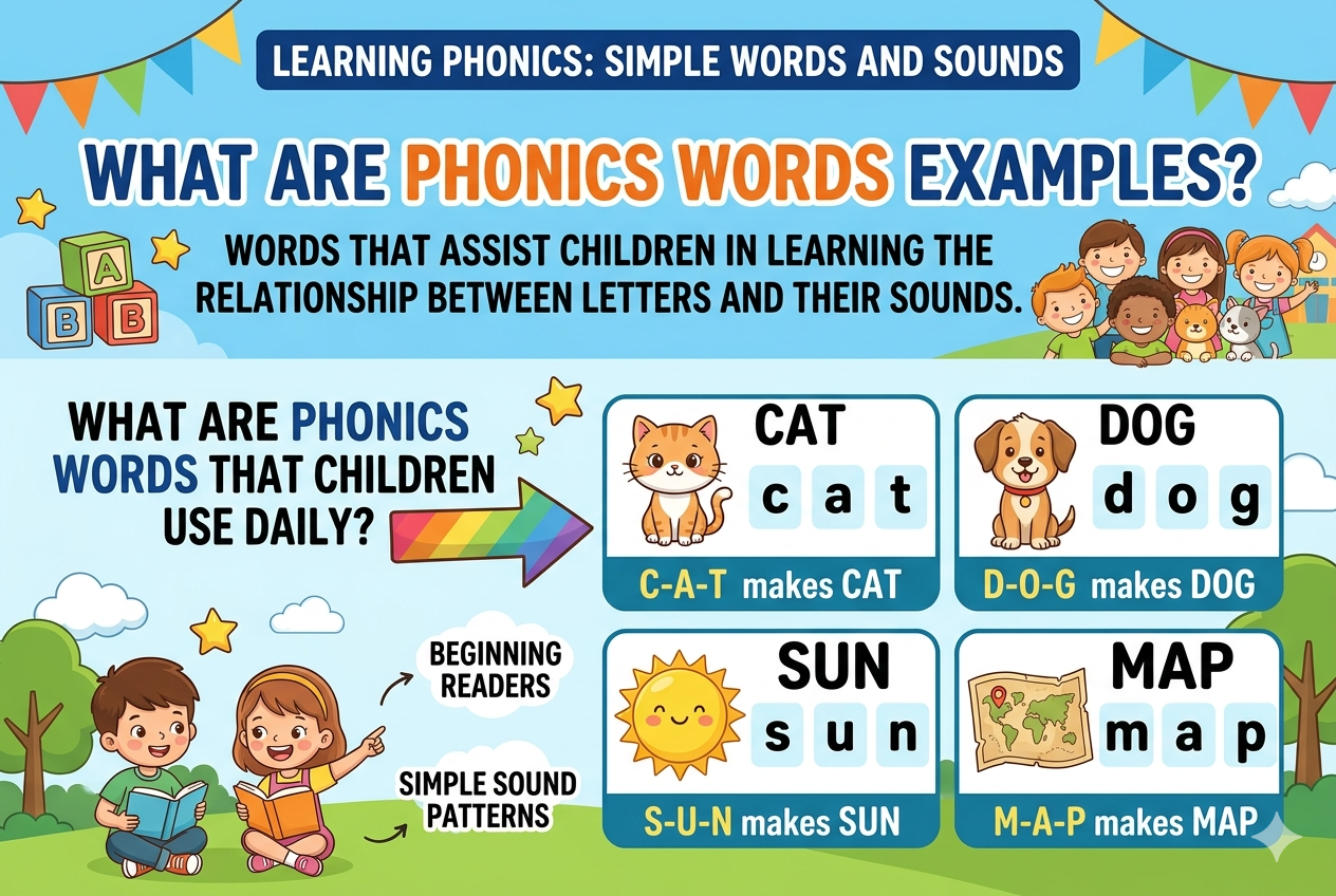 What are the Phonics Words Examples?